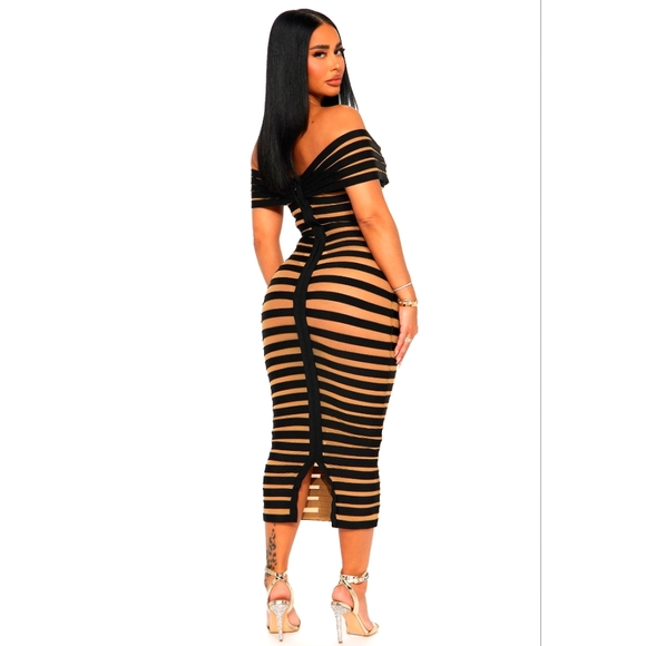 Bandage Mesh Dress - Picture 3 of 3